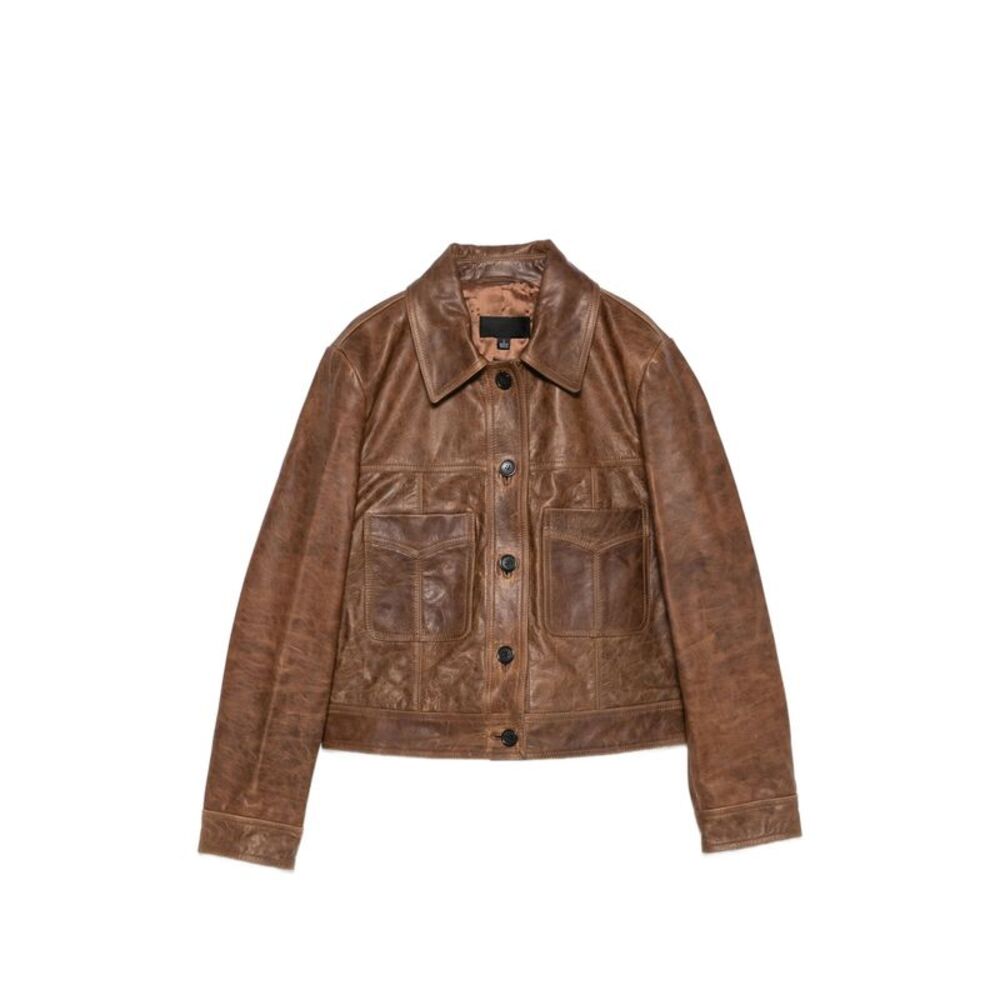 Nili Lotan Brown Jackets - Leather Jackets Women